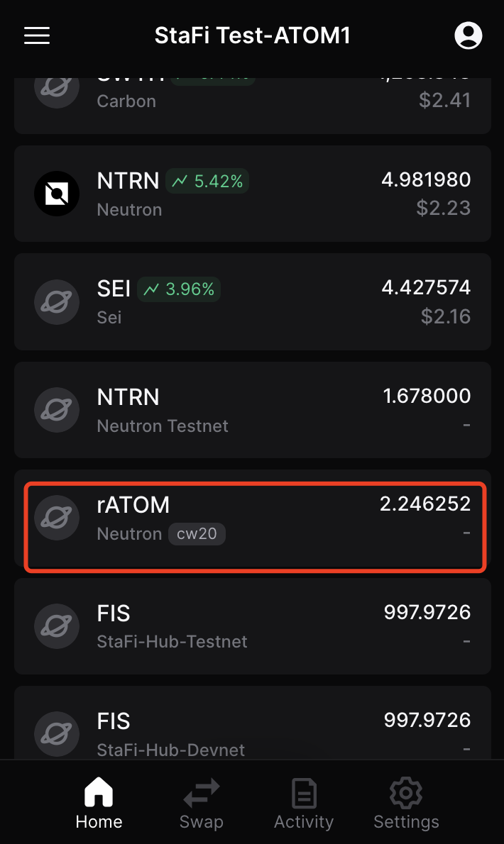 StaFi Stake ATOM